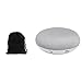 Google Speaker (1st Gen) for Home – Gray – Minimalist Design, 360-Degree Sound, Voice- Speaker, Bulk Pacakging, Includes Velvet Pouch