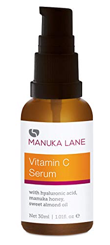 Vitamin C Serum For Face And Neck With Hyaluronic Acid, Manuka Honey & Sweet Almond Oil | Plant Based Formula | Carefully Formulated To Keep Your Skin Young And Healthy! #TOP2