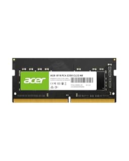 Acer SD100 DDR4 8go SODIMM 3200 MHz CL22 - RAM 260 Broches pour Ordinateur Module mémoire Basse Tension - Mémoire vive pour PC Portable et Notebook (unité Simple)