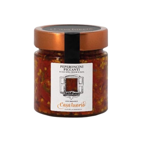 Pimientos picantes en aceite de oliva virgen extra
