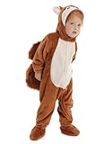 Toddler Squirrel Costume, Baby Animal Onesie Boys Girls, Babies Newborn Halloween Cosplay Romper Clothes Infant 4T Red