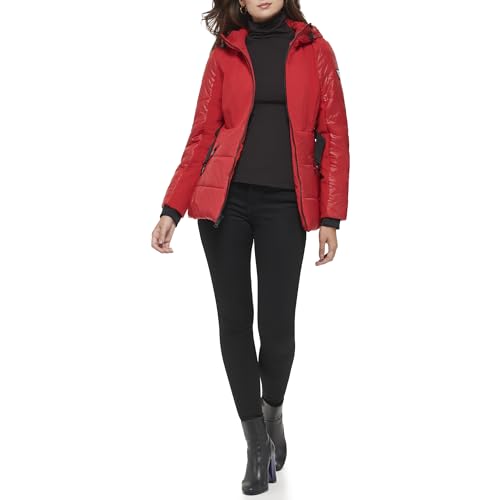 GUESS Abrigo Softshell para mujer,
