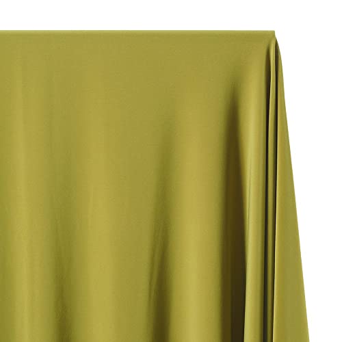 ITY Fabric Polyester Knit Jersey 2 Way Spandex Stretch 58" Wide by The Yard (1 Yard, Olive)
