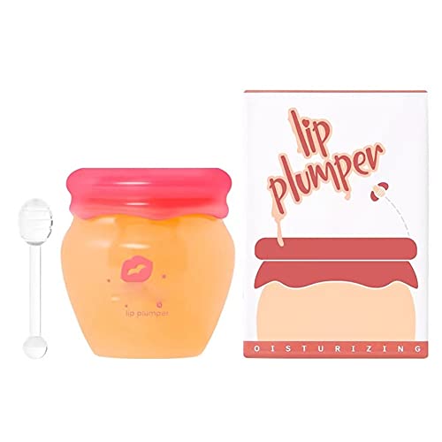 Reddhoon 2Pcs Ginger Lip Mask, Natural Nourishing Lip Plumping for Chapped and Dry Lips, Ginger Lip Balm Lip Enhancer for Effectively Plumping Hydrating Lips Daily & Night Use