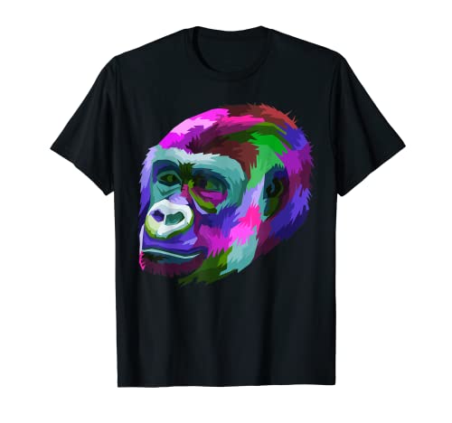 Mono Funny Monkeys Animal Lover Polígono gráfico Camiseta