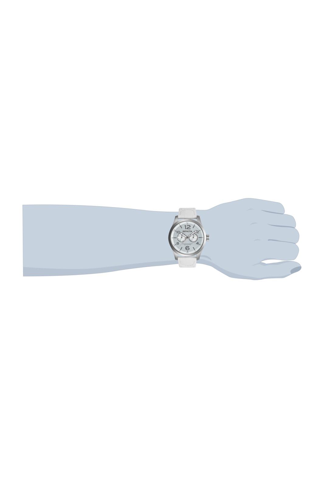 Invicta Unisex-Armbanduhr Chronograph Quarz Leder 12170