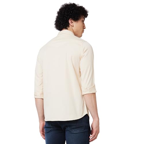 Image of Spykar Men's Regular Fit N /A Full Sleeve Solid Casual Shirts