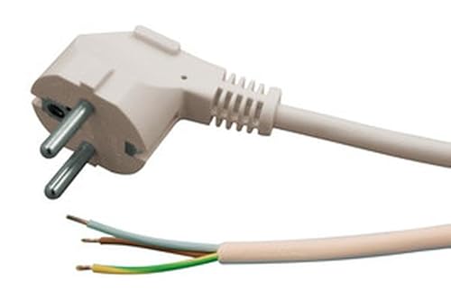 Anslutning - 3 x 1 mm kabel med 3 ledare, VDE-certifiering, vit, idealisk för effektiva och säkra elinstallationer.*