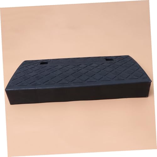 Rampa de bordillo para vehículos LIFKOME de caucho, 50 x 27 x 9 cm, negra, para automóviles, scooters, motocicletas y uso en entradas miniatura 5