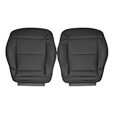 FZJDSD Black Driver & Passenger Side Bottom Microfiber Leather Replacement Seat Covers Compatible with Mercedes Benz E-Class E200 E250 E300 E350 2010 2011 2012 2013 2014 2015 2016