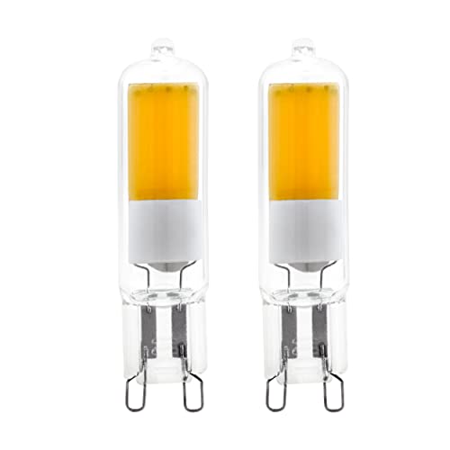 Eglo Set of 2 G9 LED lamp, 2-pin Push-fit Capsule Light Bulbs, 2 watts Each (Equivalent to 20 watt), 200 Lumen