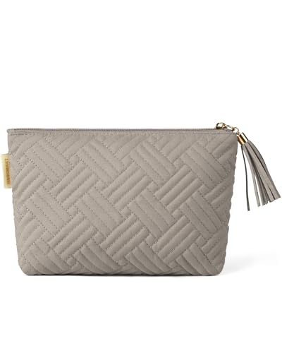 Image of BAGSMART Small Makeup Bag with Tassel, Soft Cosmetic Pouch 8.7 inch