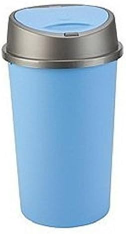 Home In Style 45L Blue Touch Top Bin Plastic Dustbin Kitchen Rubbish Waste Bin
