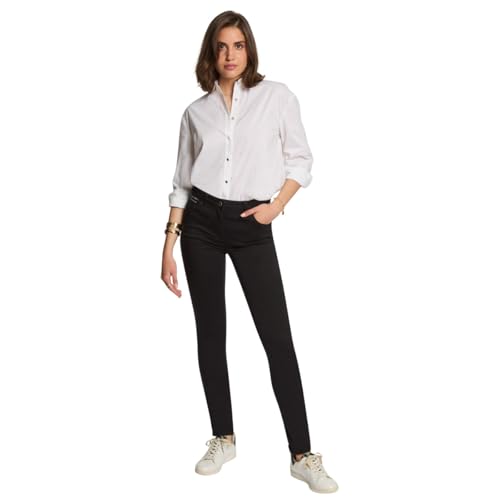 Pantalon femme Morgan 252-poly classique noir fluide