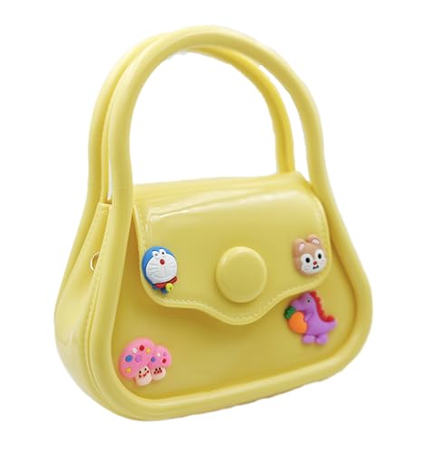 Valerie Little Girls Crossbody Purses Toddler Handbag Mini Casual Messenger Shoulder Bag for Kids (New_Yellow)