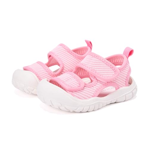 Image of BMCiTYBM Baby Boy Girl Closed Toe Summer Toddler Sandals Lightweight Shoes Infant Non-Slip First Walking Sneakers 6 9 12 18 24 Months 2-3 Years