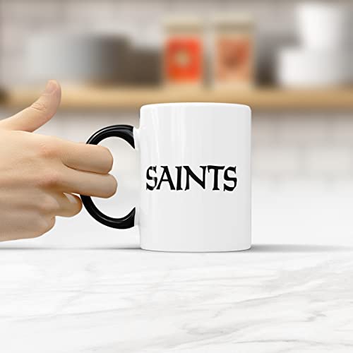 Caneca de Cerâmica Licenciada NFL, Liga de Futebol Americano, modelo New Orleans Saints