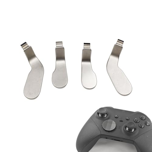 Image of 4 Pcs Elite Control Paddles for Xbox One Elite Controller, Elite Controller Metal Paddles for Xbox One Elite Series 2 /Elite 2 Core Controller, Paddles for Xbox Elite Series 2 Controller(Silver)