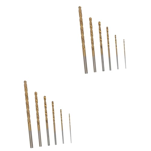 HOMSFOU 120 Pcs Small Drill Set Stepped and Tap Drill Bits Titanium Coated for Plastic