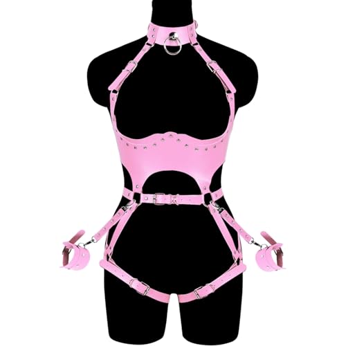 Image of Women Punk Belts Body Goth Belt BDSM Lingerie Bondage Kit