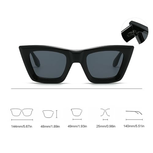 laureles Women Cat Eye Sun Glasses Retro Men Square Frame Sunglasses Gradient Purple Yellow Shades UV400 Unisex4