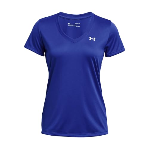 Image of Under Armour Womens Tech V-Neck Short-Sleeve T-Shirt