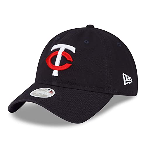 New Era MLB Core Classic 9TWENTY Team-Farbe, verstellbare Kappe für Damen, Einheitsgröße, Minnesota Twins Navy, Einheitsgröße