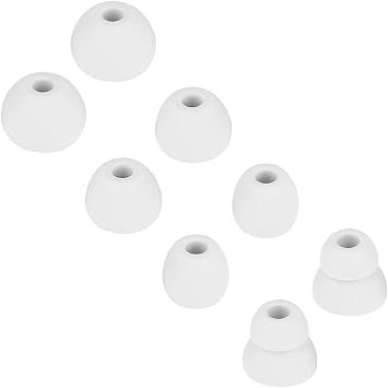 Earbud Tips Replacement Earbud Tips Earbud Replacement Tips Headphones Replacement Ear Pads Ear Tips for Earbuds Compatible with Powerbeats Pro Beats Wireless Earphone Headphones 4 Pairs Light Grey