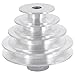 MUCKLILY Pulley Wheel for Drill Press 2.95 Inch High Seat Aluminum Pulley Block with Pagoda Design for Enhanced Stability and Precision Industrial & Home Workshop Accessories