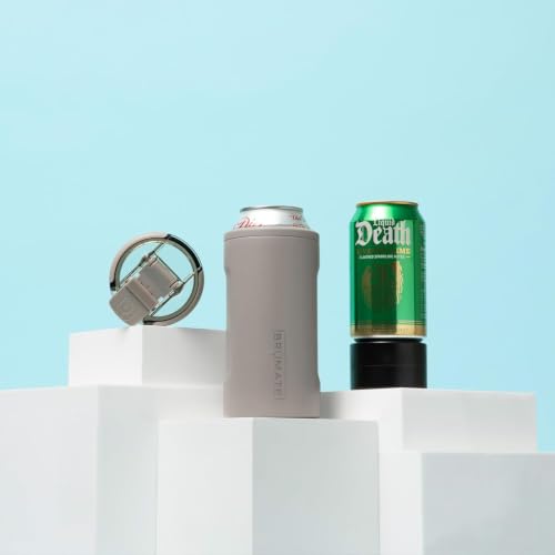 Image of BruMate Hopsulator Trio 3-in-1 Insulated Can Cooler for 12oz / 16oz Cans + 100% Leak Proof Tumbler with Lid | Insulated for Beer, Soda, and Energy Drinks