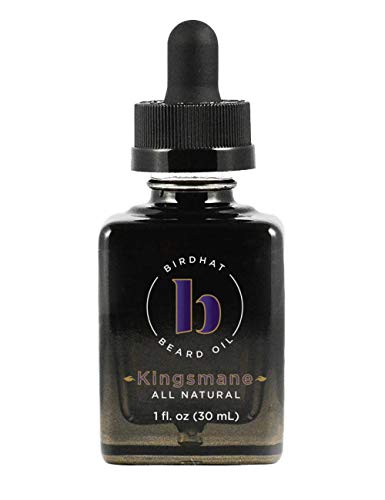 Birdhat Beard Oil – Kingsmane, scented beard oil for men - All Natural Beard Oil Treatment (1 oz)