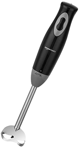 amazon basics 300 Watts Hand Blender With Stainless Steel Stem For Hot/Cold Blending And In-Built Cord Hook, Isi-Marked, Black amazon basics 300 Watts Hand Blender With Stainless Steel Stem For Hot/Cold Blending And In-Built Cord Hook, Isi-Marked, Black