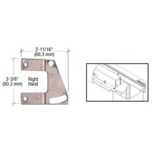 CRL CB350R Adjustable Right Hand Top Rail Fastening Plate Mill