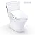 TOTO® WASHLET®+ Aquia IV® Arc Two-Piece Elongated Dual Flush 1.28 and 0.9 GPF Toilet with S5 Bidet Seat, Cotton White - MW4483446CEMFGN#01