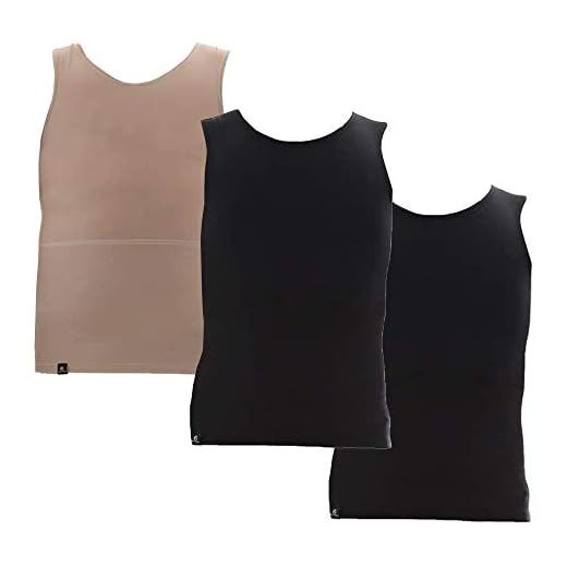 Kit com 03 Cintas Modeladoras Masculina Bodyshaper Slim Fitness Fashion – Preto - Preto - Bege – G