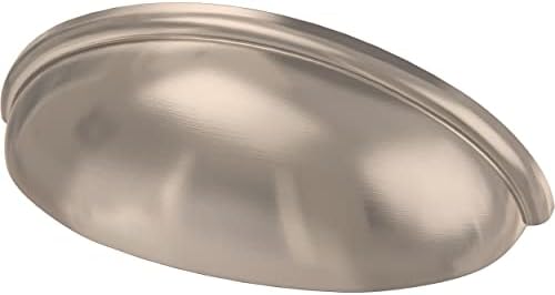 Franklin Brass P34702K-SN-B1 Cup Pulls Cabinet Drawer Handle 3" (76mm), Nickel, 5-Pack