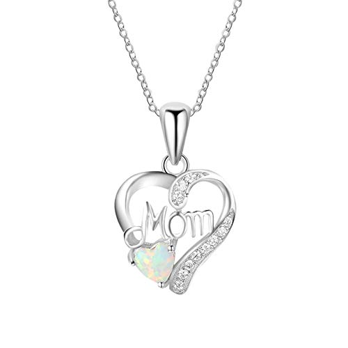 Clearance Deals MOM Letter Pendant Womens Charm Engagement Crystal Rhinestone Necklace Jewelry Gift by (U)