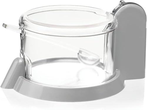 Guzzini Contenitore FORMAGGERA Grigia 33 con Cucchiaio, Resina