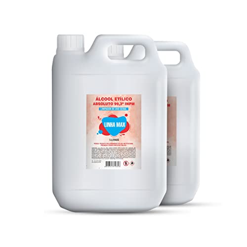 2 Unidades Álcool Absoluto Etílico Anidro Absoluto 99,3% 5 Litros