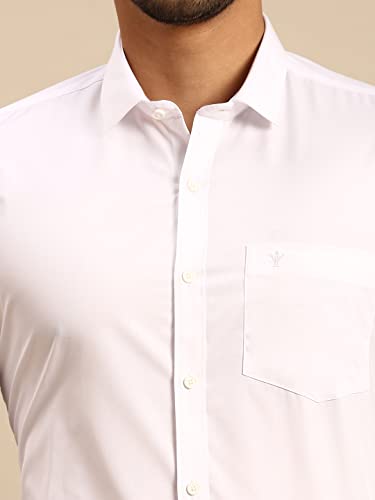 Image of RAMRAJ COTTON Men Full Sleeve Shirt | Prestigious Fit | Elegant Daily Formal Wear