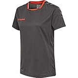 hummel authentic sports bag unisex sporttasche Logodruck auf Wasserbasis hummel Damen Authentic Poly Jersey Damen S/S Trikot, Asphalt, M