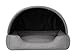 PillowPrim Hundebett, Stoffhundehaus, Katzenhöhle, Hundehütte, Hundekorb, Hundeliege, Schlafplätze, Möbel für Tiere, Hundesofa, Graphit, XL: 82x58 cm