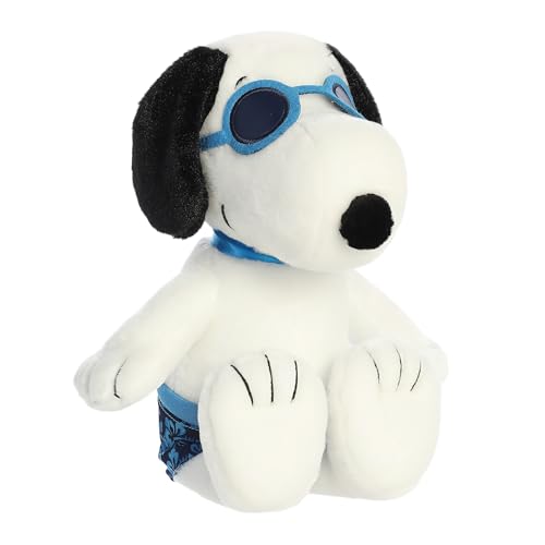 Aurora® Adorable Peanuts® Surfer Snoopy™ Stuffed Animal - Officially Licensed Toys for All Snoopy Fans - Nostalgic Gift for Adults and Birthday Celebrations - 13 Inches