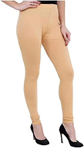 Image of Ultra Soft Cotton Slim fit Solid Color Attractive Casul wear Leggings for Womens - Pack of 2 pcs