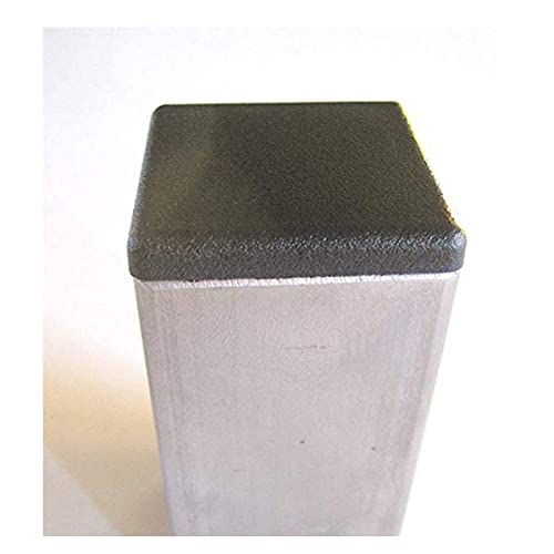 Image of Weilan 20-Piece 2 inch Square Black Plastic Plugs for Steel Tubing