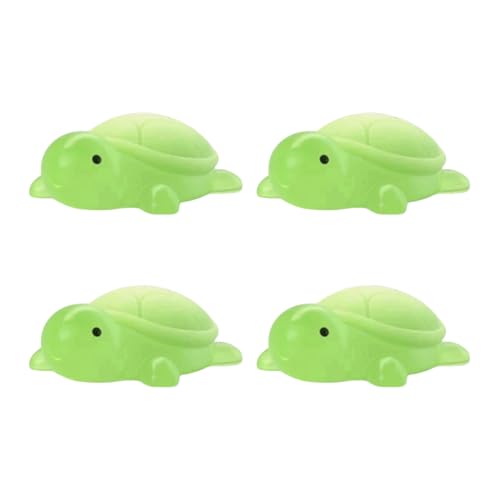 Jabón de ingredientes naturales Little Turtle 4 piezas de aceite esencial hecho a mano para niños con humedad en forma de mini linda limpieza suave con aroma relajante verde