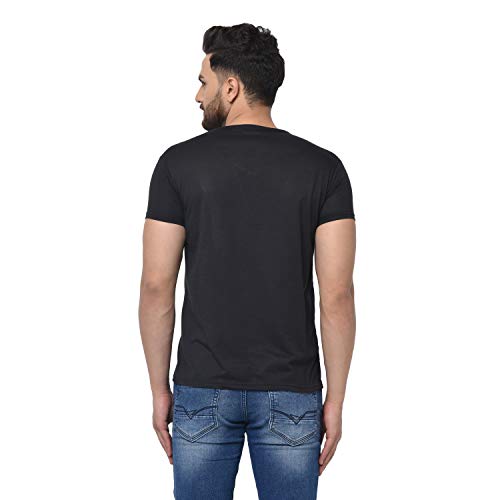 JANGOBOY Men's Cotton Blend Half Sleeve V Neck Tshirt