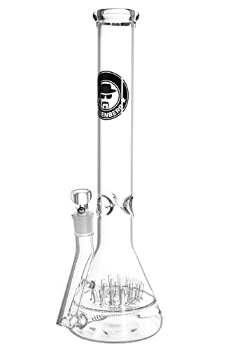 Heisenberg Big Bud Glasbong Höhe 42cm Beaker mit Eiskerben 18.8 Percolator Bongs NS19 – Bild 4
