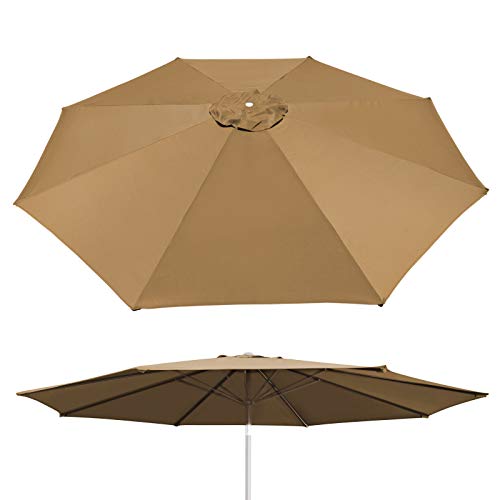 Umbrella Cover Canopy 10ft 8 Rib Patio Replacement Top Outdoor-tan