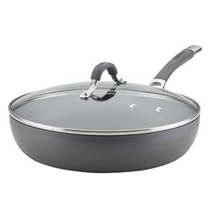  Circulon-Radiance-Deep-Hard-Anodized-Nonstick-Frying-Pan-Skillet-with-Lid-12-Inch-Gray